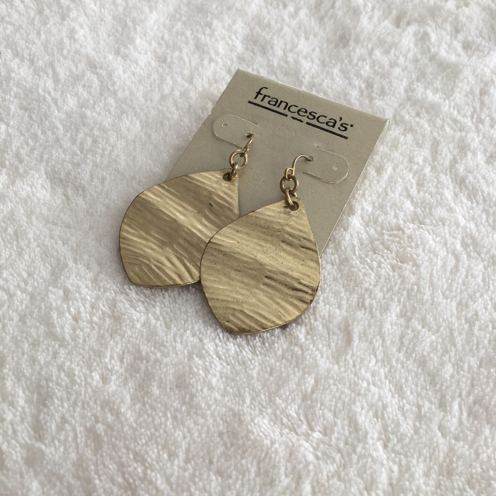 Textured Gold Earrings